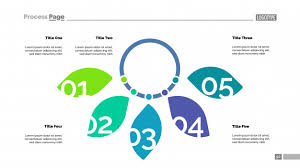 Five Petal Diagram Slide Template Business Data Graph