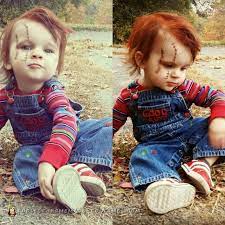 diy toddler chucky costume he will