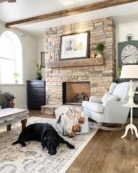 How To Whitewash A Stone Fireplace