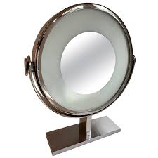 Karl Springer Magnified Vanity Mirror With Light For Sale At 1stdibs