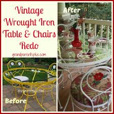 Vintage Wrought Iron Table And Chairs