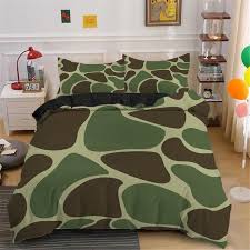 3d Camouflage Print Bedding Set
