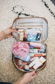 how to pack a toiletry bag the