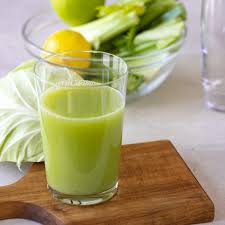green juice with cabbage and celery a