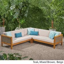 wicker sectional sofa set in beige