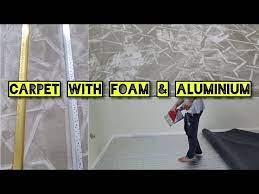 how to install carpet with foam