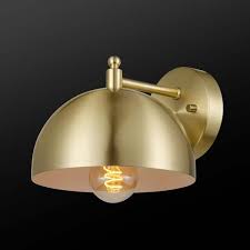 light brushed br wall sconce