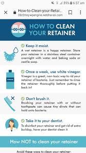 When to clean a retainer. Homemade Retainer Cleaning How To Clean Retainers Diy Retainer Cleaner Retainer Cleaner