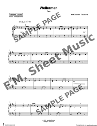 Melody based on toby kolos's score: Wellerman Easy Piano By F M Sheet Music Pop Arrangements By Jennifer Eklund