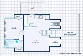 Barn Plans 2 Stall Horse Barn With