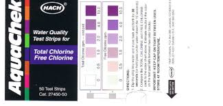 What Do The Labels For The Free Total Chlorine Test Strips