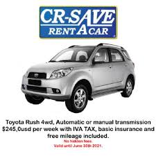 Compare the cheapest car rental deals at santa rosa from with top providers hertz, budget, alamo and more on skyscanner. Cr Save Car Rental Go Visit Costa Rica
