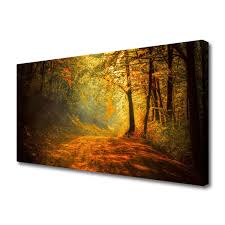 Canvas Wall Art Forest Nature Brown