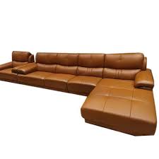 brown imported leather sofa