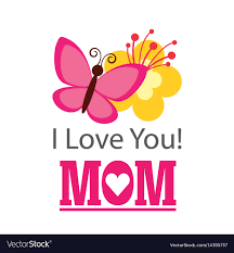 mom card royalty free vector image