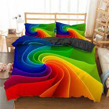 Rainbow Bedding Set Rainbow Duvet Cover