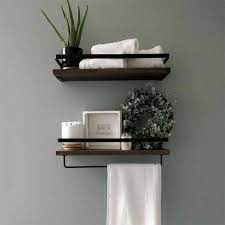 2 Large Rustic Floating Wall Shelf