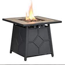 outdoor propane gas fire pit table