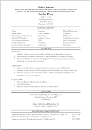 Resume Resume Medical Office Assistant