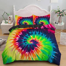 colorful print bedding set duvet cover
