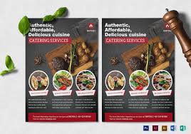 Catering Service Flyer Design Template In Psd Word Publisher