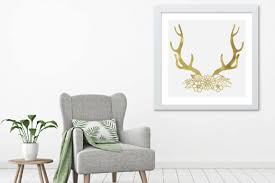 Antlers With Flowers Graphic By Oldmarketdesigns Creative Fabrica