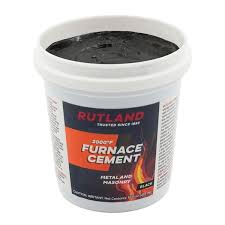 rutland 16 fl oz black furnace cement