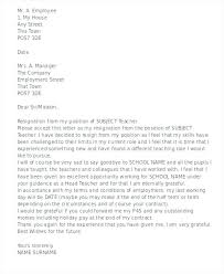 Teacher Resignation Letters Template Of Resignation Letter Polite