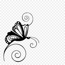 Butterfly Stencil Silhouette Clip Art Swirl Png Download 1080