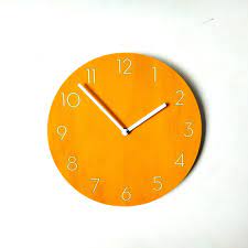 Objectify Orange Wall Clock With Neutra