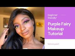 purple fairy makeup tutorial dark skin