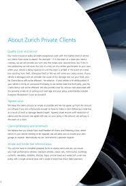 benefits zurich private clients