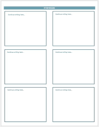 Ms Word Storyboard Templates Word Excel Templates