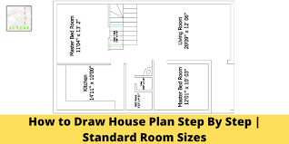 how to draw house plan step by step