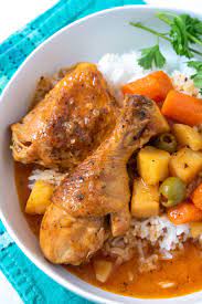pollo guisado puerto rican stewed