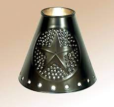 Ceiling Fan Lamp Shade With Star Design