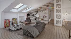 slanted ceilings for a unique touch in