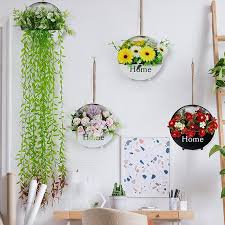 Artificial Flowers Wall Hanging