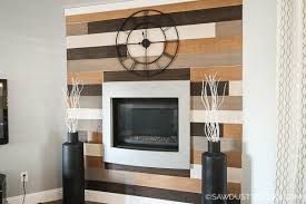 Diy Modern Fireplace Plywood Surround