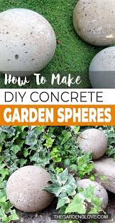 Diy Concrete Garden Spheres Balls