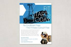 Modern Fitness Flyer Template This Bold And Simple Flyer