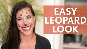 easy leopard halloween makeup look