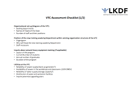 Step 4 Assess The Vtc Lkd Facility