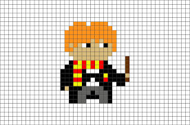Read harry potter from the story pixel art by skylarperry35 (skylar) with 78 reads. Harry Potter Ron Pixel Art Brik