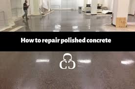how to repair polished concrete