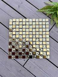 Glass Glossy Self Adhesive Mosaic Tiles