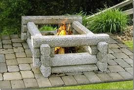 Short Concrete Fireplace Ohio