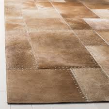 hand woven leather rug
