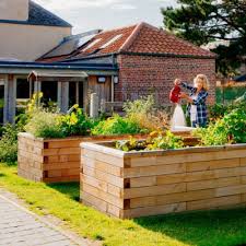 L Shaped Raised Garden Beds And Wooden