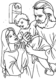 Download 648 jesus nazareth stock illustrations, vectors & clipart for free or amazingly low rates! Saint Joseph Holding Jesus Holy Family At Nazareth Catholic Coloring Page Family Coloring Pages Holy Family Family Coloring